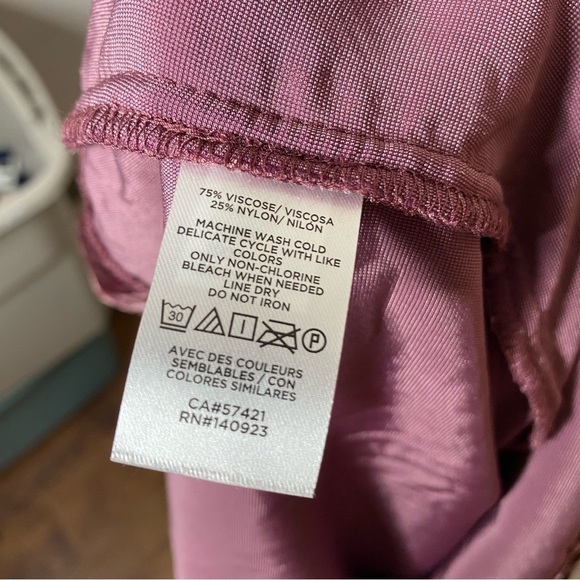 Loft Burgundy Velvet Off-Shoulder Top, Size S - Picture 5 of 5